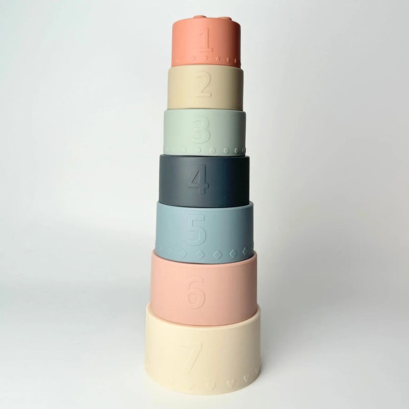 Lovingly Signed Rainbow Silicone Stacker - Image 2